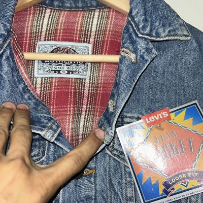 Vintage 1990's Levis Kids Denim Jacket, Deadstock NWT, Size Small