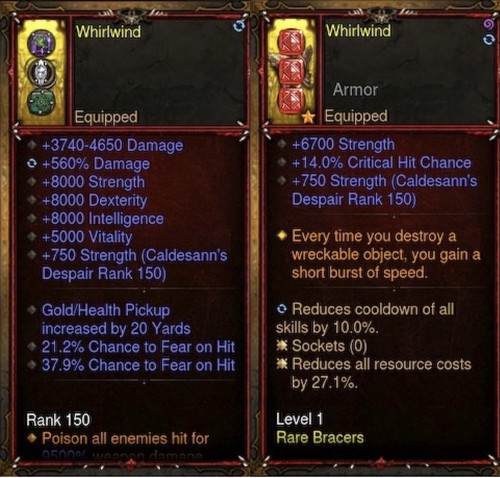 DIABLO 3 PLAYSTATION/XBOX/SWITCH MODDED BARBARIAN SC&HC HIGH DAMAGE AND EXP - Picture 6 of 9