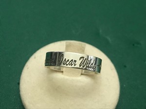Anello Argento 925 Firmato Na Di Nuovo Oscar Wilde Frase Sull Amore Ebay