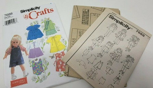 Simplicity Crafts 7688 18" doll clothes Swimsuit jumpsuit Dress Sewing Pattern - Picture 2 of 3