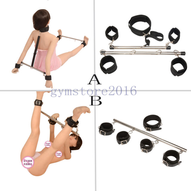 Bdsm Sex Slave Restraints - Slave Bed Restraint System Set Open Leg Spreader Bar Handcuff Ankle Cuff  Sex Aid