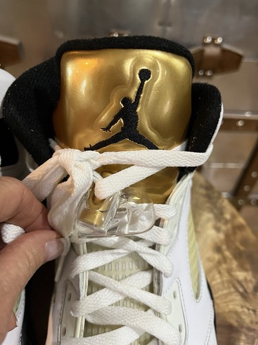 Nike Air Jordan V 5 Olympic Gold 2016 Retro 136027-133 US 10.5 - Picture 7 of 13