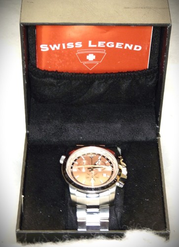 Swiss Legend 10013 World Timer Collection Chronograph 45mm Watch NOS REDUCED! - Picture 5 of 7