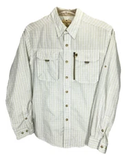 Buffalo Jackson Trading Fishing Shirt Men's S Cotton Blend Cape Vent Long Sleeve