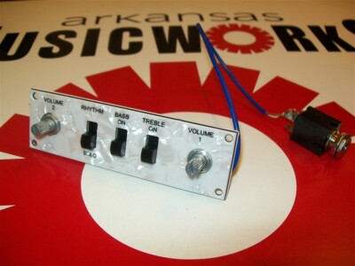 NEW - Hofner Loaded Control Plate For Ignition Bass - WHITE PEARL, #HI-PANEL
