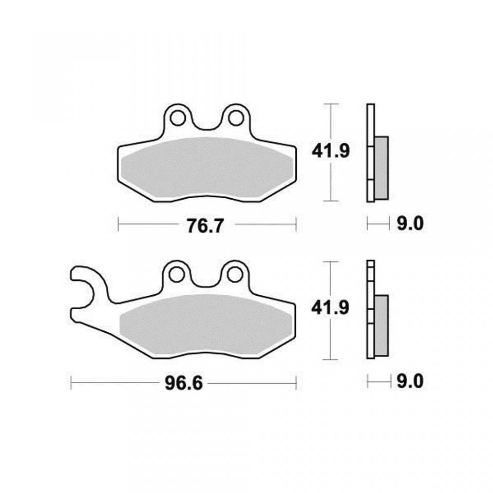 Plaquettes De Frein Malossi Organiques Rouge Pour Piaggio Mp3 400 Ie 2007-2012 AR - Neuf