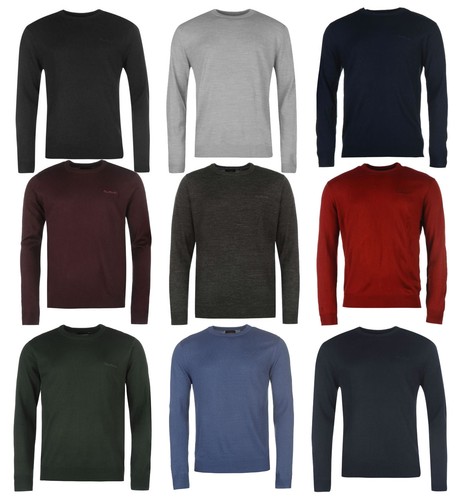 Pierre Cardin Mens Crew Neck Knitted 