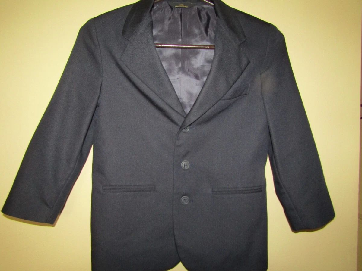 ARROW Suit Jacket Boy Size 8 REG NAVY 3 Button Close - Slit Closed Pockets