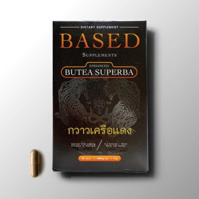 BASED Supplements - Enhanced Butea Superba 400mg Extract Thailand Wild Harvested