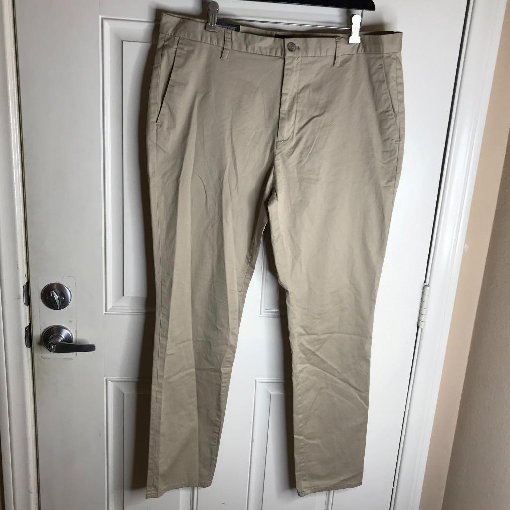 NWT H&M Men's Slim Fit Coupe Etroite Flat Front Chino Pants Beige