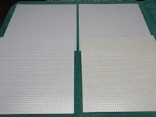 Lego X L Gray 15" x 15"  Studded Base Plate Lot {WASHED}