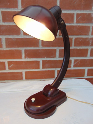 Vintage 30er Jahre Bakelit Sigma Modell Tischlampe von Christian Dell für H. Rommler