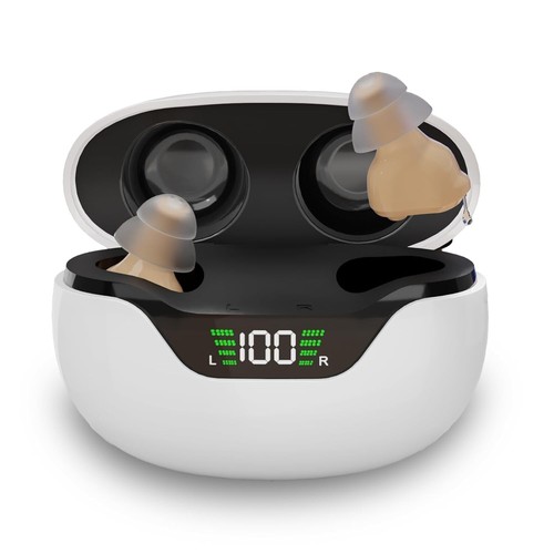 16-Channel True Hearing Aids, Virtually Invisible OTC Hearing Aids for Seniors w
