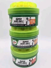 Lot Of 3 Turtle Wax New T-222R Car Paste Wax Super Hard Shell Paste Wax 14oz.USA