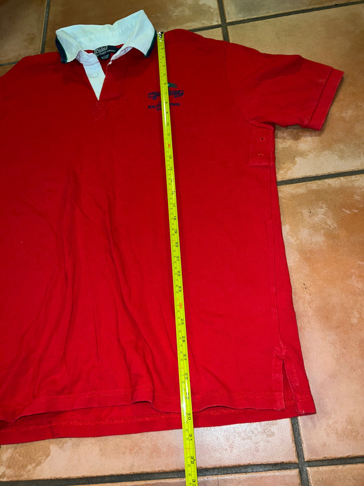 Polo Ralph Lauren Mens Yacht Club Shirt Mens Red Embr… Gem