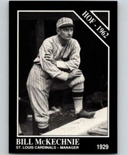 1991 Conlon Collection #34 Bill McKechnie EX Excellent Cardinals