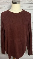 Columbia Long Sleeve V Neck Sweater Men's Size L