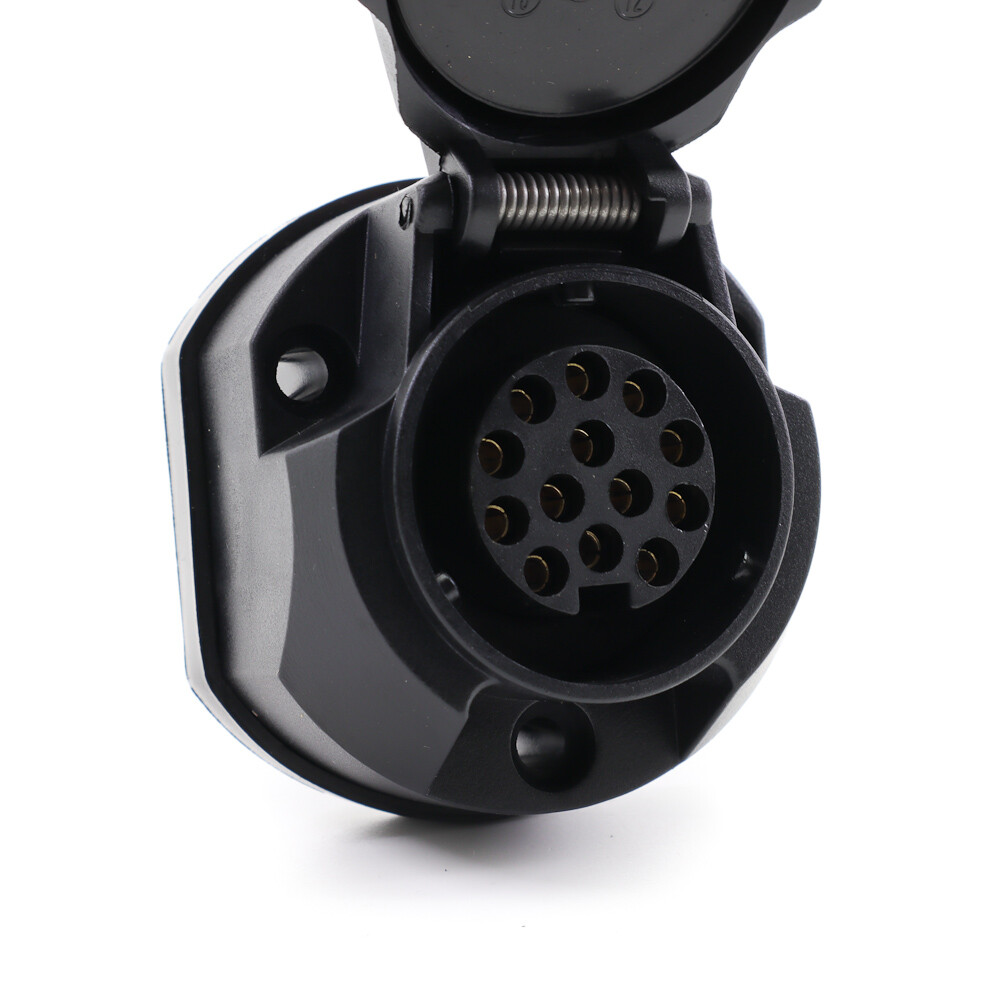 13 Pin Euro Caravan Towing Socket Plug 12V Tow Bar Socket Trailer Boat Lights