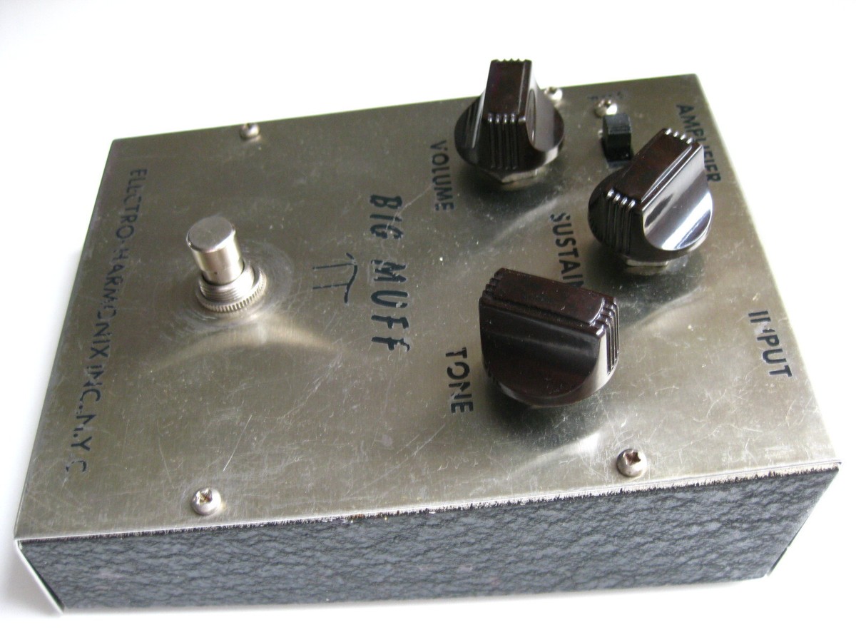 Vintage 60's Electro-Harmonix Big Muff Fuzz Guitar Effect Pedal