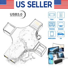 USB 3.0 Flash Drive 128GB Type C Memory Photo Stick for iPhone Android iPad Lot