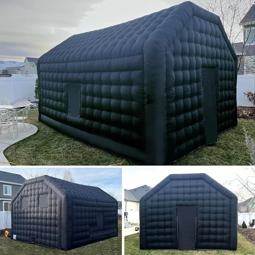 Large Black Inflatable Night Club 6x5x3.6M Inflatable Party Tent & Logo Area - Picture 6 of 8