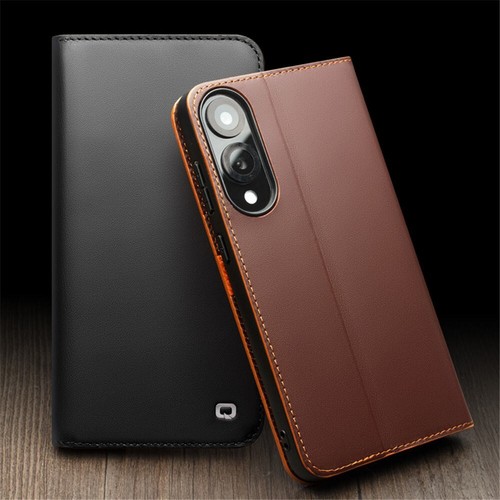 Premium Cowhide Leather Flip Case for Samsung Galaxy S25 Edge Card Slot Cover - 第 6/30 張圖片