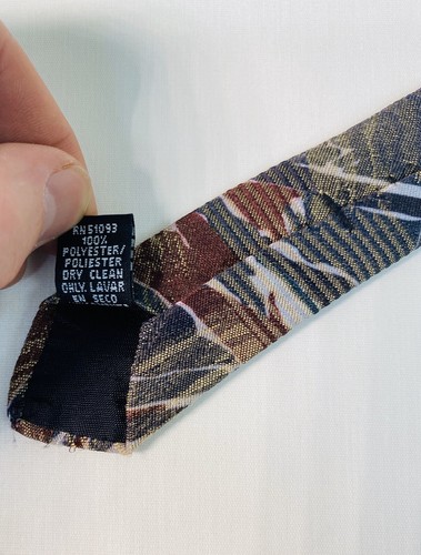 Vintage Haggar Multi-Color Paisley Necktie Tie 100% Polyester - Picture 4 of 5