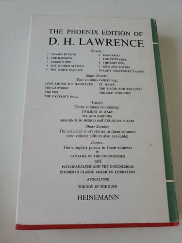 The White Peacock by D.H. Lawrence Phoenix Edition 1974 HC DJ Vintage - Picture 2 of 4