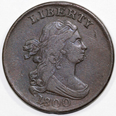 ハル（2点） 1800 1/2c Draped Bust Half Cent | eBay