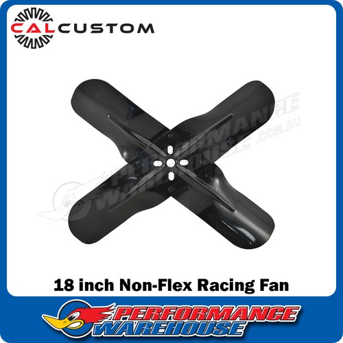 4 Blade 18 inch Racing Fan, Non-Flex, Steel, Black CAL-2718 - Bild 1 von 2