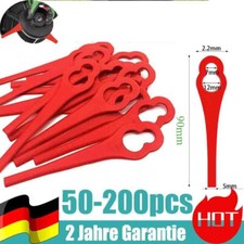 50/200PCS Ersatzklingen Ersatzmesser Für FUXTEC FX-E1RT20 Akku Rasentrimmer 90mm
