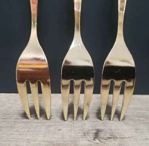 Japan Rose Handle Dematisse Forks - 5.5" Stainless Steel Set of 3 Pre-owned VG - Picture 7 of 9