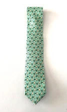 Vineyard Vines Mens Eggnog Mist Green Neck Tie Christmas Holiday Holly Fun Party