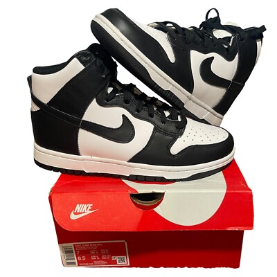 新品 NIKE DUNK HI RETRO (DD1399-105) Nike Dunk Hi Retro “Panda” Black White High Shoes DD1399-105