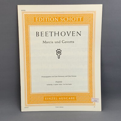 Edition SCHOTT Beethoven Marcia Und Gavotta Noten für Klavier 09583