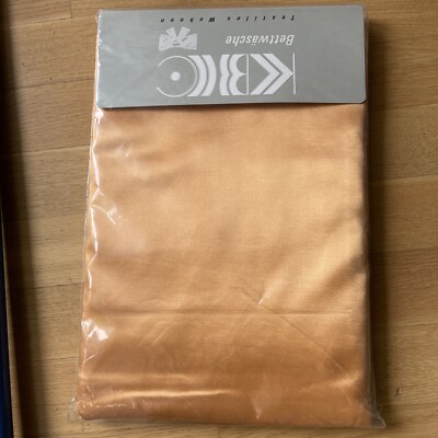 KBC Übergrößen Bettlaken Makro-Satin 140/250 cm * orangegold