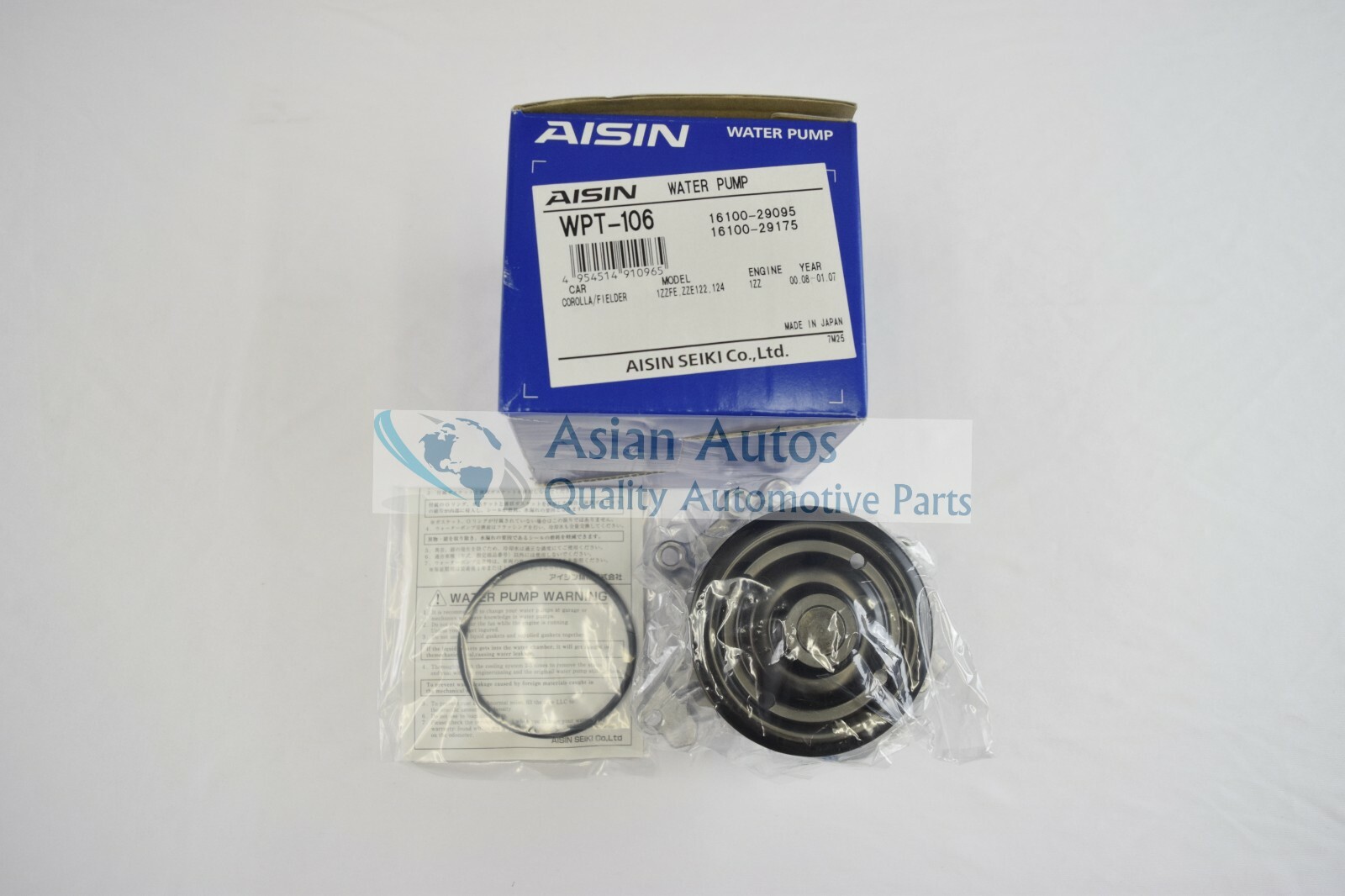 Aisin Water Pump Fits: TOYOTA COROLLA MATRIX MR2 Spyder Celica (Made In - Foto 5