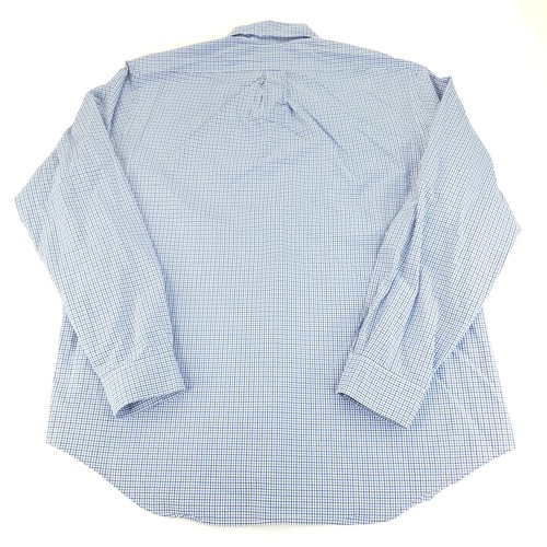 Ralph Lauren Shirt Mens XL Gold Blue White Window Pane Check Long Sleeve Classic - Picture 6 of 8