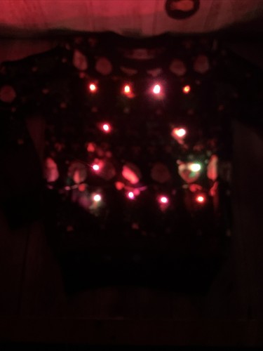 LIGHT-UP Christmas Sweater ,child 10, NWOT.Santa,roudolph,xmas Trees - Picture 7 of 12