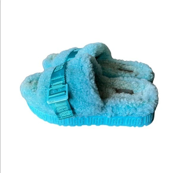 Teal ugg slides new arrivals
