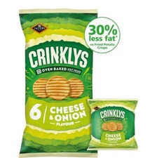 JACOB'S CRINKLYS CHEESE AND ONION MULTIPACK X 2