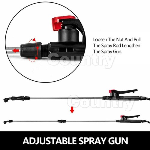 16L Electric WeedSprayer Backpack Manual Pump Water Sprayer Gardening Fertilizer - Picture 4 of 10