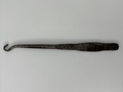 The Coward Shoe Lace Hook Pull Horn Button Hook Buttonhook Antique c: 1894 Rare