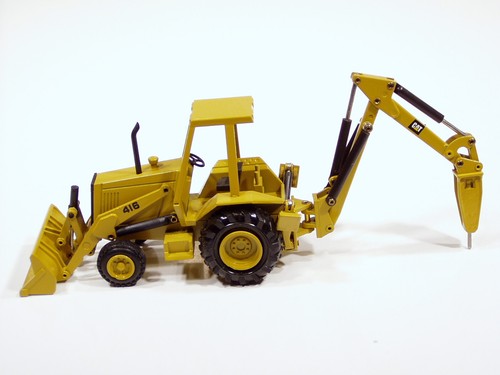Caterpillar 416 Backhoe w/ Hammer - LAUNCH EDITION - 1/50 - NZG #378 - MIB - Picture 2 of 6