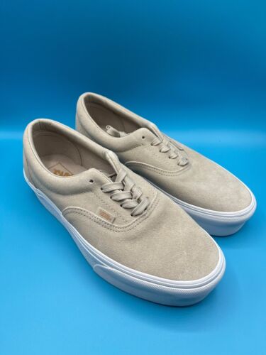 Mens Womens Vans Era Stackform Mono Embroidery French Oak Sneakers Platform Shoe - Picture 4 of 8