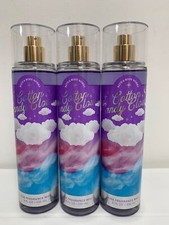 3pc Bath Body Works Cotton Candy Clouds Fine Fragrance Body Mist Spray 8 fl oz