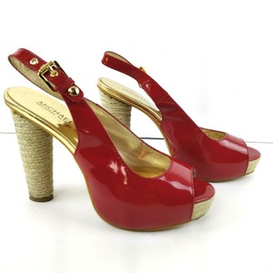 michael kors red patent shoes