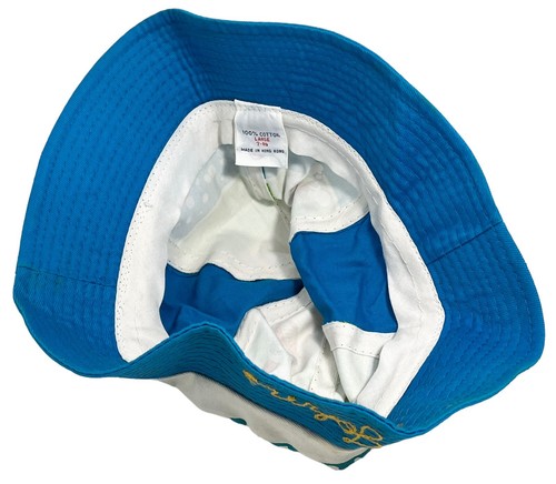 Disneyland Walt Disney World Vintage Cappello Secchiello Adulto Grande 7 3/8 Topolino Giovanni - Foto 7 di 8