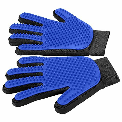Upgrade Version Pet Grooming Glove Gentle Deshedding Brush Glove Efficient Blue - Picture 1 of 9