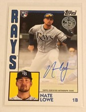 2019 Topps Nate Lowe Auto Rookie SP Lot (C7)